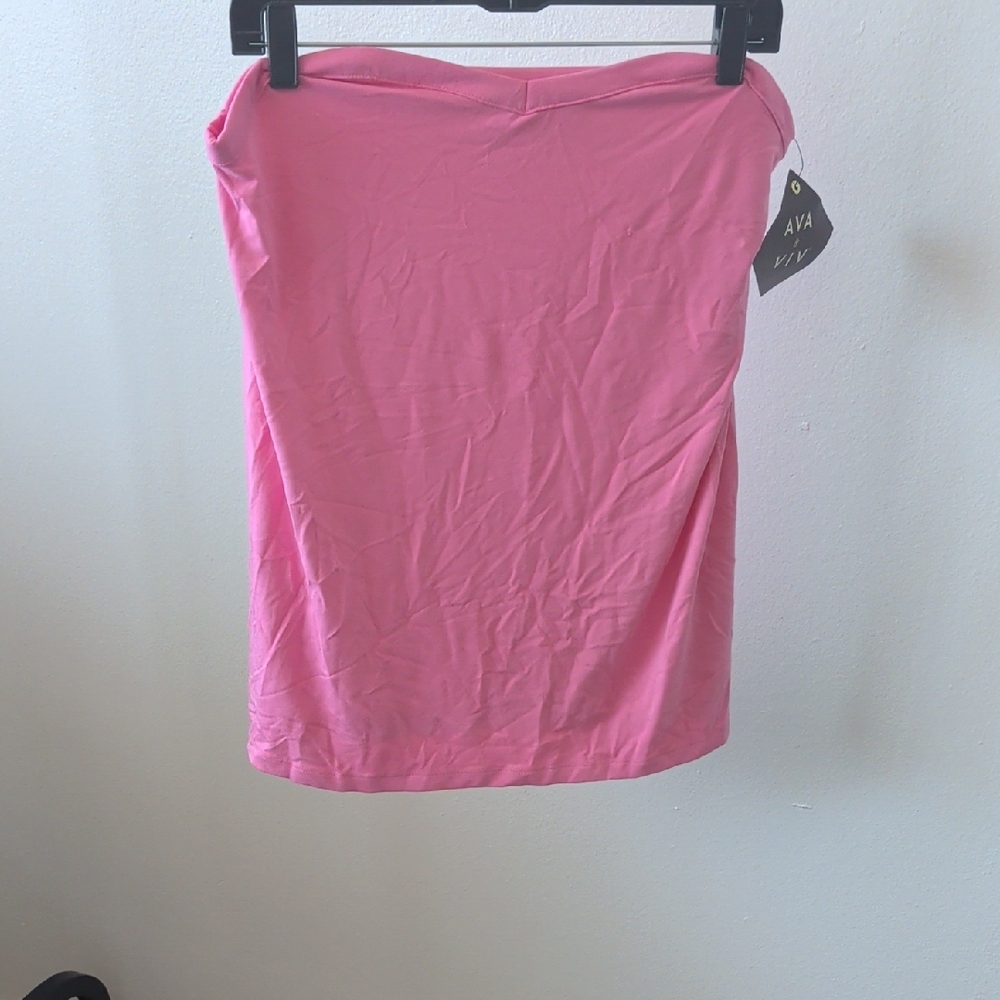 Ava & Viv Vibrant Pink Pencil Skirt